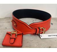 POLLINI Donna Woman cintura/cinturone in pelle corallo (84 cm)