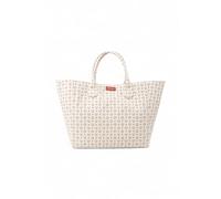 Pollini - Heritage Jacquard Big Tote Bag - - Bags - Donna - Beige - ONE SIZE