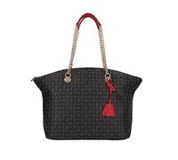 Pollini Borsa Tapiro Donna Nero-Rosso - TE8408PP02Q1100B