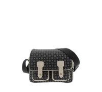 Pollini BORSA HERITAGE PVC NERO +VIT.AVORIO TE8421PP04Q1100C 21X28X15