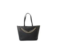 Pollini Shopping con doppi manici e dettaglio in stampa Heritage Nero Nero