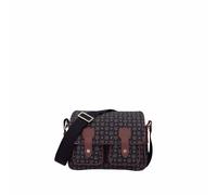 Pollini - Tracolla Heritage Messenger in PVC e vitello - Avorio/marrone