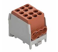 Pollmann HLAK 25-1/4 M2 - Morsetto di derivazione principale, colore: Marrone