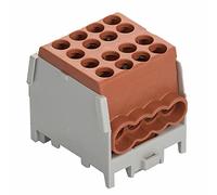 Pollmann HLAK 25-1/6 M2 - Morsetto di derivazione principale, colore: Marrone