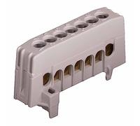 Pollmann - Morsetto di fase A7-F2, 7 poli, colore: Grigio