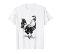Pollo Animale Stampa Grafica Disegno Arte Pollo Maglietta