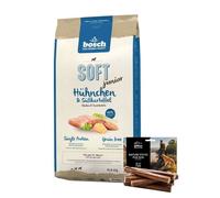 Pollo BOSCH Soft Junior 12,5 kg + SIMPLY FROM NATURE NSnacks con manzo 7 pz.