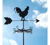 Pollo da Fattoria Banderuola in Metallo Banderuola Montaggio su Tetto Esterno, Strumenti di Misurazione Dell'arredamento del Galletto Galletto in Acciaio Inossidabile, Indicatore di, Chickens