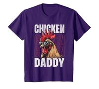 Pollo Daddy, Un Design Divertente per Ogni Gallo nel Cestino Maglietta, Bambini, Viola, 12 Anni