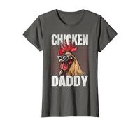 Pollo Daddy, Un Design Divertente per Ogni Gallo nel Cestino Maglietta, Donna, Asfalto, L