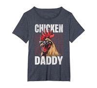 Pollo Daddy, Un Design Divertente per Ogni Gallo nel Cestino Maglietta, Donna Plus-Size, Pervinca, 6X