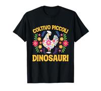 Pollo Divertente Pollaio Pulcini Coltivo Piccoli Dinosauri Maglietta