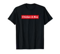Pollo E Riso Amore Divertente Bodybuilder Foodie Weightlifter Maglietta