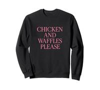 Pollo e Waffles Please Tee - Brunch Culture Design Felpa