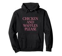 Pollo e Waffles Please Tee - Brunch Culture Design Felpa con Cappuccio