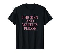 Pollo e Waffles Please Tee - Brunch Culture Design Maglietta