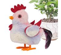 Pollo Elettrico Giocattolo, Peluche Camminante con Canto Gallo, Bambola Educativa Sensoriale per Sviluppo Precoce e Gioco Creativo