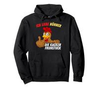 Pollo Gallina Gallina Gallo Divertente Pollo Detto Contadino Felpa con Cappuccio