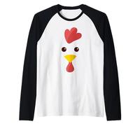 Pollo Halloween Costume Semplice Fattoria Animal Face Costume Maglia con Maniche Raglan