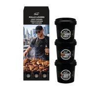 Pollo Lovers - Set 3 Rub Gourmet per Pollo (Light Chicken, Crock Chicken, Top Chicken) - Mix di Spezie BBQ Premium - Ideali per Griglia, Forno e Padella - Condimenti Secchi in 3 Vasetti