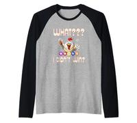 Pollo Quello Che Non Ho Vinto Bingo Gioco D'Azzardo Palline Daubers Divertimento Maglia con Maniche Raglan