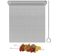 Polly Online Spiedini da Barbecue in Acciaio Inossidabile da 15 cm, Bastoncini da Cocktail, riutilizzabili Martini in Vetro da 50 Pezzi