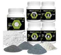 Polly Plastics Rock Tumbler Tumbling Media Grit Kit & Plastica Filler in Heavy Duty Sacchetti Risigillabili