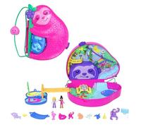 Polly Pocket Playset and Travel Toy with 2 Micro Dolls and 12 Accessories, Anima