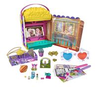 Polly Pocket Box Cinema, Scatola a Forma di Popcorn con Micro Bambole Polly e Li