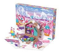 Polly Pocket - Calendario dell'Avvento 2025, Set casa di Pan di Zenzero con Una Micro Bambola e 24 soprese e Accessori a Tema FESTIVITÀ Inclusi, Giocattolo per Bambini, 4+ Anni, JFV13