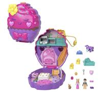Polly Pocket - Cofanetto Cupcake Dolci Pensieri, con 2 Micro Bambole e 13 Accessori, Giocattolo da Viaggio Tascabile, Giocattolo per Bambini 4+ Anni, HKV31