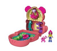 Polly Pocket Cofanetto Flip Bradipo, con Micro Bambola, Bradipo e Scomparti a Sorpresa, Giocattolo per Bambini 4+Anni, GTM59