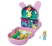 Polly Pocket- Cofanetto Flip Coniglio con Micro Bambola Polly e Coniglietto, Giocattolo per Bambini 4+Anni, GTM60