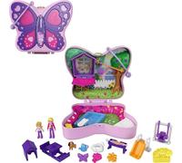 Polly Pocket - Cofanetto Giardino delle Farfalle a Tema Avventura con Micro Bambole Polly, Mamma e Accessori, Giocattolo per Bambini 4+Anni, GTN21