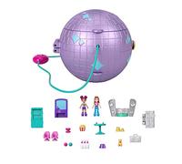 Polly Pocket Double Play - Cofanetto Pattinaggio - Set 2 in 1 Pattinaggio in Discoteca - 2 Bambole - 15 Accessori - Regalo per Bambini 4+ Anni, HCG24