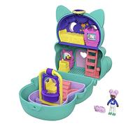 Polly Pocket-GTM61 Flip Cat Playset con Mini Bambole, Multicolore, GTM61