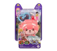 Polly Pocket Mattel Pet Connects HKV49 Red Panda Micro Playset - Figurine + Animale + Accessorio