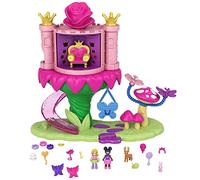 Polly Pocket- Playset Giostra del Lunapark Castello delle Fate con Mircro Bambola Polly e Amica con Accessori, Giocattolo per Bambini 4+Anni, GYK43