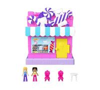 Polly Pocket Pollyville - Negozio di Caramelle, playset a tre piani che include 2 micro bambole tra cui Polly e 3 accessori, giocattolo per bambini, 4+ anni, HNB03