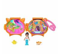 Polly Pocket Set da gioco compatto mini mondo di animali domestici volpe per ragazze dai 4 anni in su