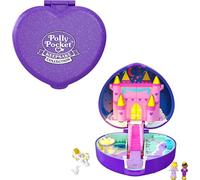 Polly Pocket- Starlight Castle con Micro Bambola Polly, Principe, Cigno, Unicorno e Carrozza, Giocattolo per Bambini 4+ Anni, HFJ64