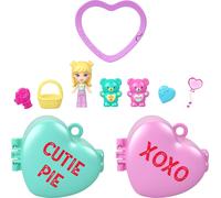 Polly Pocket x Sweethearts, Micro Doll & 2 Playsets with 7 Themed Accessories &