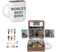 Polly Pocket x The Office, playset cofanetto con 6 bambole e 9 accessori, giocat