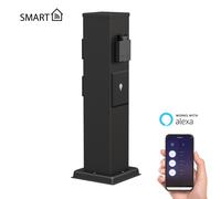 POLLY presa da giardino a colonna per esterni IP44 Smart Home WLAN Alexa 3 vie