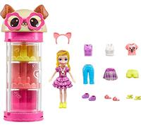 Polly - Set da Gioco per Armadio con Bambola Bella e 10 Accessori alla Moda, a Tema Gatto