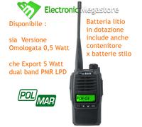 POLMAR EASY PMR446 UHF PORTATILE VERSIONE CONFIGURABILE USO PROFESSIONALE