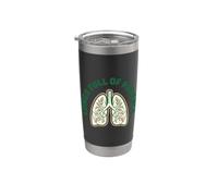 Polmoni Pieni Di Consapevolezza Della Pazienza Resilienza Salute Polmonare Bicchiere termico in acciaio inox doppia parete