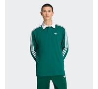 ADIDAS ORIGINALS Maglietta '3-STRIPES RUGBY LONGSLEEVE' abete / bianco Uomo - Streetwear - Maglie e T-shirt - Maglie a maniche lunghe ADIDAS ORIGINALS M