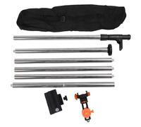 Polo a livello del cambio, bastoncino di livellamento telescopico, asta di livello, 4,8 m regolabili, interfaccia 6 mm 15,2 mm, polo di misurazione del rilevamento delle