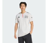 POLO A MANICA CORTA AUDI REVOLUT F1 TEAM ENGINEERS & MARKETING Chalk Pearl / Iron Metallic L